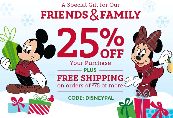 Disney Store Coupons 25 Off Code And FREE Shipping