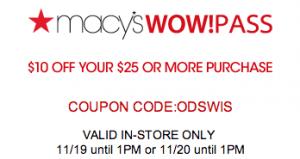 Macy’s Printable Coupon