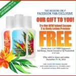 Free Lotion at Bath & Body Works