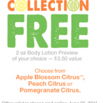 Bath & Body Works-Free Bottle of Lotion