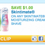 Skintimate Cream Shave: $1 off Coupon