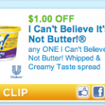 I Can’t Believe It’s Not Butter: $1 off Coupon