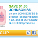 $1 off Johnson’s Baby Products