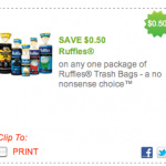 Ruffles Trash Bags: $.50 off Coupon