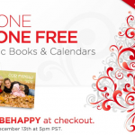 Buy One Photo Book or Calendar And Get One Free (ENDS TOMORROW)