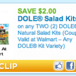 High Value Coupon: $2 Off Dole Salad Kits