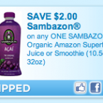 $2 off Sambazon Organic Juice ($.68 at Walmart)