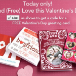 FREE VALENTINE’S DAY GREETING CARD – TODAY ONLY