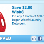 Wisk Detergent: $2 off Coupon