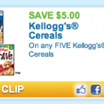 HOT-$5 off Kellogg’s Cereal