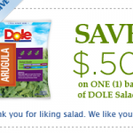 Dole Salad: $.50 off Coupon