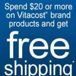 Vitacost: FREE $10 Credit and FREE Shipping