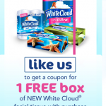 Free Box of White Cloud Facial Tissue