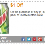 New Coupons – Mountain Dew, Doritos and More