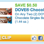 Dove Chocolate Bars – Coupon and Deal