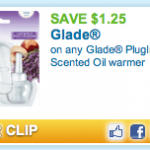 $1.25 off Glade Warmers