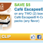 $5 off Cafe Escapes