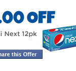 $2 off Pepsi Next: $0.99 for 12 pack at Rite Aid