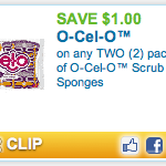 O-Cel-O Sponges: $1 off Coupon