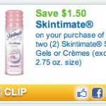 $1.50/2 Skintimate or Edge Coupon