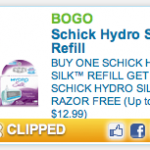 BOGO FREE Schick Hydro Coupon (Reset)