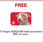 HOT-$10 Target Gift Card With Purchase Of $50