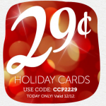 29¢ Holiday Cards + Free Shipping