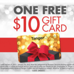 Tanger Outlet: FREE $10 Gift Card