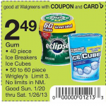 Wrigley’s Gum Coupon And Walgreens Deal