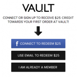 Vault: FREE $25 Credit