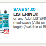 $1 Off Listerine ($.74 At Rite Aid)