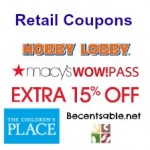 Retail Coupons: Hobby Lobby, Lowe’s, Famous Footwear And More