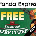 Expired-Free Samurai Surf And Turf Entree At Panda Express