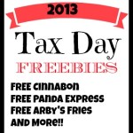 2013 Tax Day Freebies