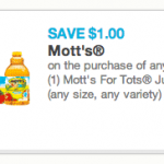 Mott’s Juice Coupon: $.99 At Target