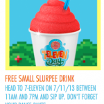 Free Slurpee At 7-Eleven