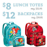 Disney Store: $12 Backpacks And $8 Lunch Totes