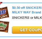 Snickers Coupon: $.50 Off