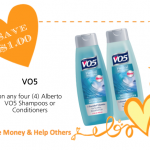 VO5 Coupon: $1 off VO5 Shampoo & Conditioner