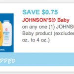 Printable Johnson’s Coupon: $.03 Baby Powder And More